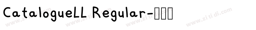 CatalogueLL Regular字体转换